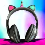 هدفون یونیکورن تک شاخ رقص نوردار HEADPHONE ME-8