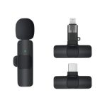 میکروفن یقه دومنظوره آیفونی و تایپسیK8 WIRELESS MICROPHONE