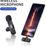 میکروفن یقه دومنظوره آیفونی و تایپسیK8 WIRELESS MICROPHONE