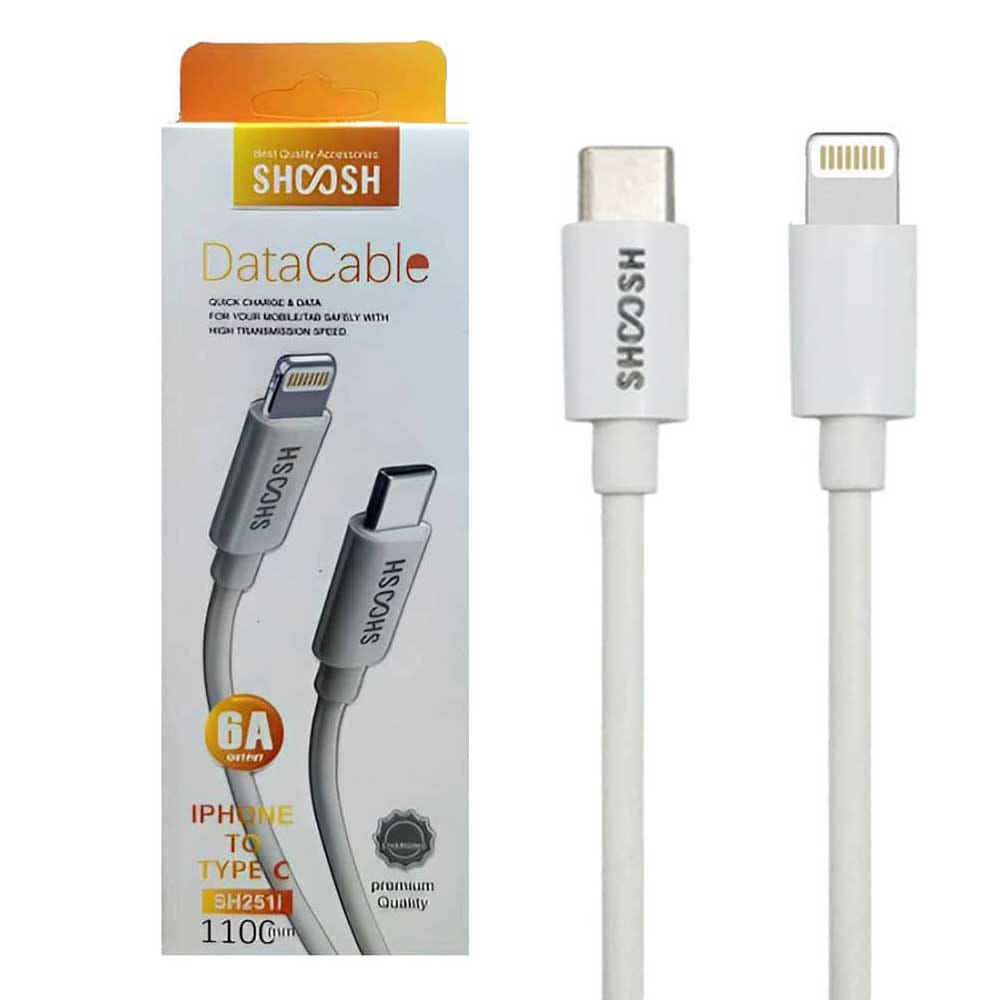 خرید کابل لایتنینگ به تایپ سی Shoosh | شارژ سریع و انتقال داده مطمئن