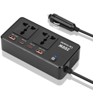 اینورتر فندکی خودرو 200 وات PD3.0 Smart Portable Inverter