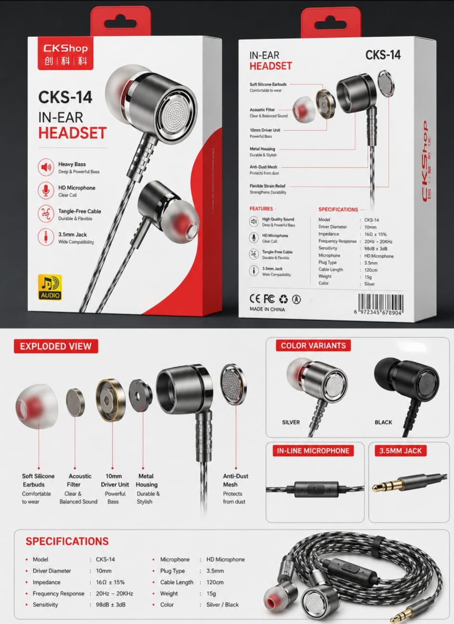 هندزفری CKSHP مدل CKS14