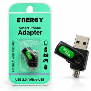 تبدیل دوکاره Otg و مموری ریدر برند انرژی - ENERGY